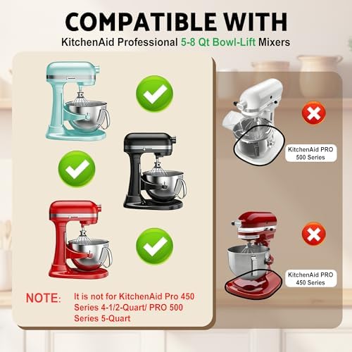 Mixer Slider Mat for KitchenAid 4.5-5 Qt Tilt Head Stand Mixers (Brown) | Pine Wood Moving Tray for Kitchenaid Artisan, Storage Organizer for Kitchen Countertop Accessories and Attachments