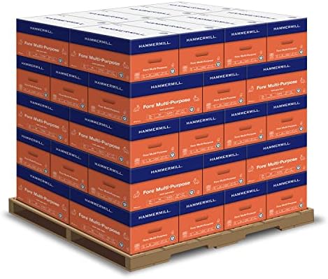 Hammermill Printer Paper, Fore Multipurpose 20 lb Copy Paper, 8.5 x 11-1 Ream (500 Sheets) - 96 Bright, Made in the USA, 103267