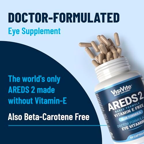 VisiVite AREDS 2 Eye Vitamins for Seniors Without Vitamin E