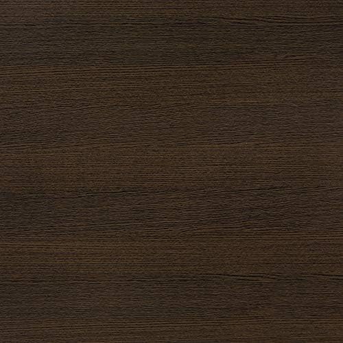 Furinno Turn-N-Tube No Tools Entertainment Center, Round Square Corner, French Oak Grey/Black | Raised Top, Open Shelves TV Console with for TV up to 32 Inch, for Living Room, Bedroom