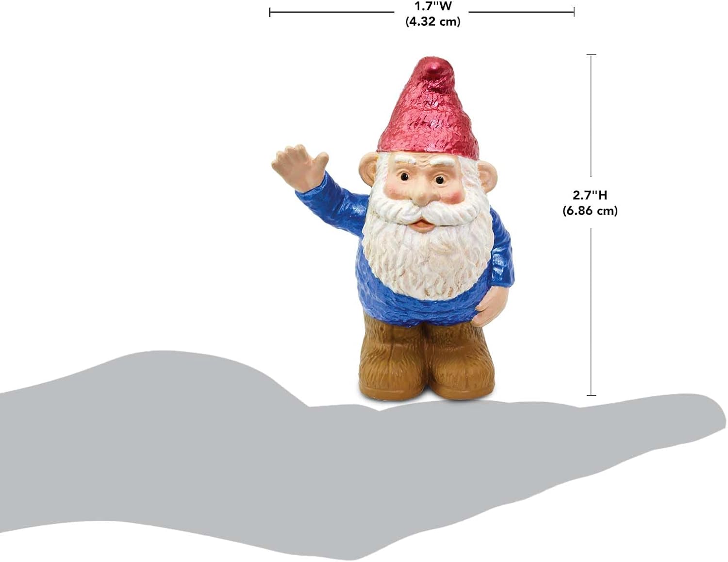 Safari Ltd. Gnorman The Gnome Figurine - Hand-Painted 2.5" Plastic Figure - Fun Educational Toy for Boys, Girls & Kids Age 3+
