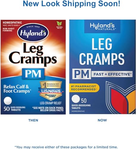 Hyland's Leg Cramps PM With Quinine Tablets 50 ea ( Pack of 6)
