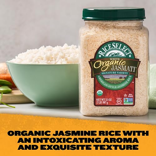 RiceSelect Organic Texmati White Rice, Long-Grain Basmati Rice