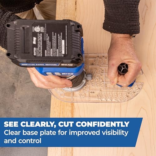 Kreg Trim Router Base Plate - Single Grip Handle for Accurate Routing