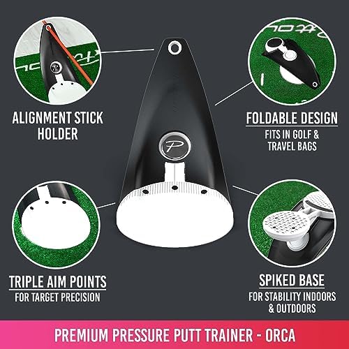 PuttOUT Premium Pressure Putt Trainer - Perfect Your Golf Putting