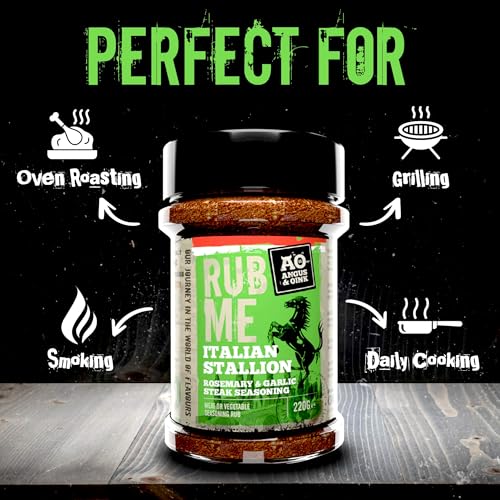 Angus & Oink | Dirty Cow Beef BBQ Rub | Bold Flavour for Brisket & Beef Ribs | Perfect for Low & Slow BBQ | Coffee-Infused Bark Maker | Gluten-Free | 220g