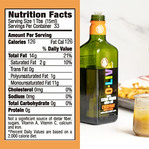 O-Live & Co. 25 Fl Oz 100% Extra Virgin Olive Oil - No Additive - Single Origin Versatile EVOO - First Cold Pressed - Polyphenol Rich - Glass Bottle - New Harvest - Award Winner