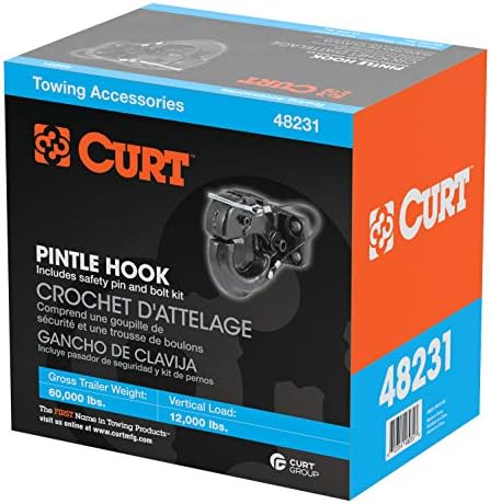Pintle Hook (60,000 lbs., 2-1/2" or 3" Lunette Rings)