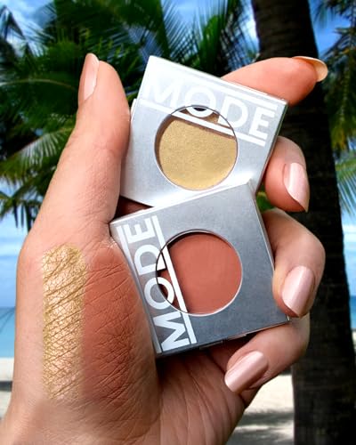 MODE Matte Grey Brown Taupe Eyeshadow Absolute FUNDAMENTAL High Pigment Long Wear Potent Color, Nourishing Natural Pressed Powder Eye Shadow Single Compact, Vegan, Cruelty Free