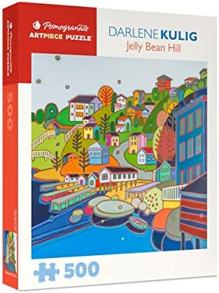 Pomegranate 500-Piece Puzzle for Adults, Colorblocked Hillside Landscape | Matte finish, snug fit, 20x20" jigsaw puzzle, square jigsaw, Canadian art