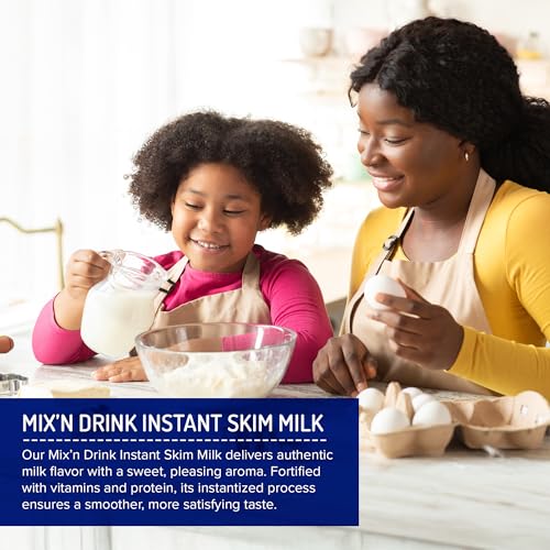 SACO Mix 'n Drink Instant Skim Milk, Fat-Free, Makes 10 Gallons