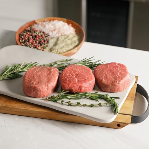 Rastelli's Black Angus Beef Filet Mignon Steaks (10 ct) 5 oz Portions, With Butter, 3.125 lbs. Total
