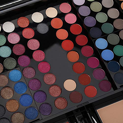 CHARMCODE 190 Colors Cosmetic Make up Palette Set Kit Combination with Eyeshadow Facial Blusher Eyebrow Powder Face Concealer Eyeliner Pencil A