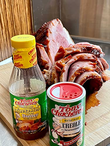 Tony Chachere Injectable Marinade 17 Fl Oz, Roasted Garlic and Herb (Pack of 3, Garlic)