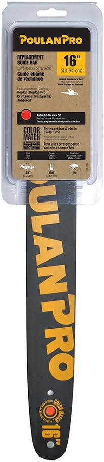 Poulan Pro 16-Inch Chain Saw Bar 952044369
