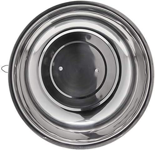 Winco 13 3/4" Stainless Steel Wok Cover | Great for Covered Cooking, Heat Retention, Stir Fry and Kitchen Prep