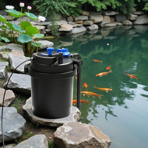 SUN CPF-2500 Grech Pond Bio Pressure Filter, UVC Upto 1600 gal, 13W