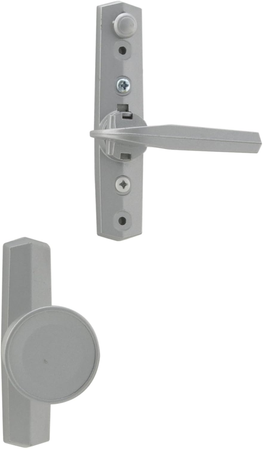 Wright Products - Universal Knob Door Latch for Screen and Storm Doors, Aluminum Grey