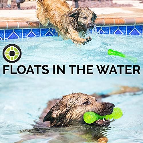 Hyper Pet Dura-Squeaks Stick Dog Toy, Large, Green
