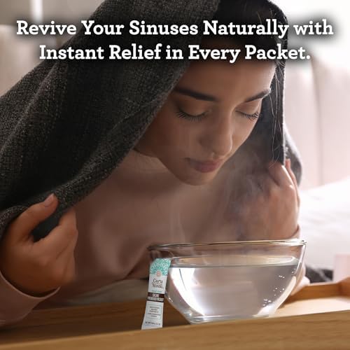 GuruNanda PreMixed Saline Packets for Nasal Rinse (120 Count), All Natural Sinus Rinse Packets to Help with Allergies & Congestion Relief, 0.08oz Each