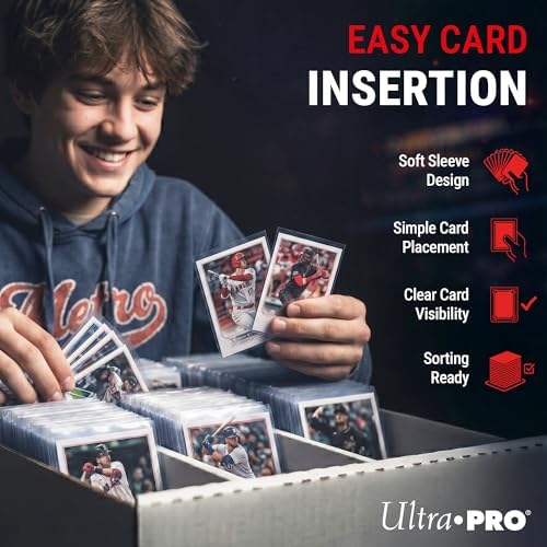 Ultra Pro Soft Card Sleeves 2-5/8" X 3-5/8", Ultra Clear (100Count)