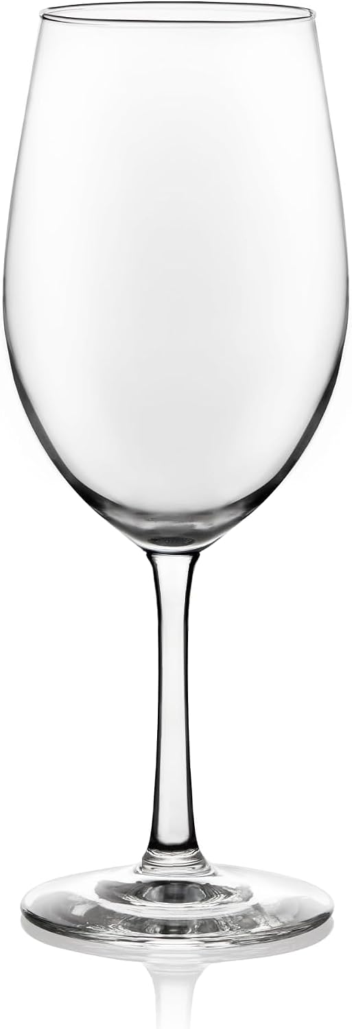 Libbey Vineyard Reserve Wine Glasses Set of 12, Red & White Clear Stemware | 119.7 oz and 18 oz Capacities Designed to Enhance Wine Flavors with Dishwasher-Safe Cleanup