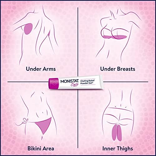 Monistat Chafing Relief Powder Gel, Long-Lasting Protection, 1.5 Oz | Protects Skin, Safe to Use Every Day, Anti-Chafing Protection for Bikini Area, Thighs & Bra Lines