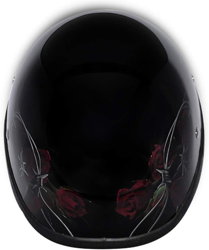 Daytona Helmets Graphics Bicycle Helmets for Men - Novelty Half Helmet with Breathable Liner - Retro Skull Cap – Eagle Headgear with Head Wrap
