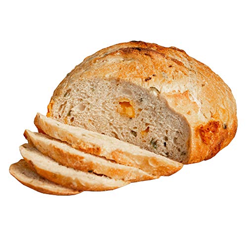 Fresh Sourdough Bread – San Francisco Bakery Style Dutch Oven Jalapeño Cheddar Loaf – Hand-made – Natural – 1 Sliced Artisan Round 36 oz