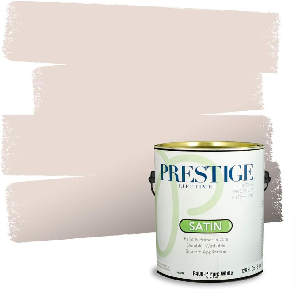 PRESTIGE Paints Exterior Paint and Primer In One, 1-Gallon, Semi-Gloss, Comparable Match of Sherwin Williams* French Roast*