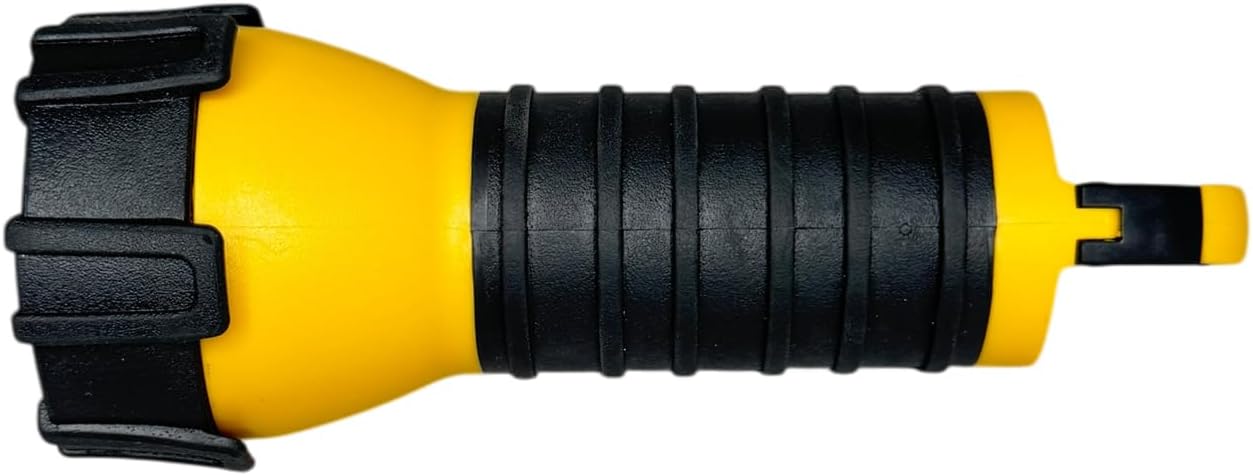 Dorcy 41-2521 Water Resistant Battery Powered Floating LED Flashlight with Carabiner Clip, Ideal for Camping and Outdoors, Bright Yellow