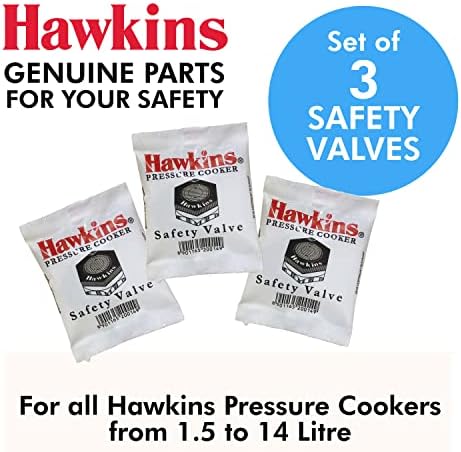 Hawkins B1010 3 Piece Pressure Cooker Safety Valve - B1010-3pcSet