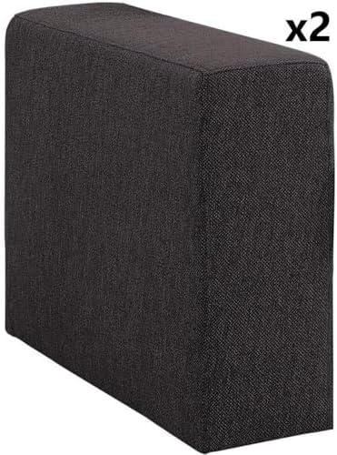 Lilola Home Jules 4 Seater Sofa in Dark Gray Linen