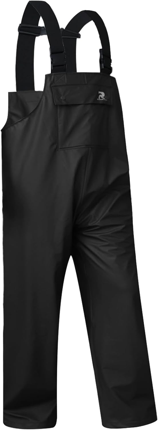 RainRider Rain Pants for Men Women Waterproof Rain Gear Bib Overalls Trousers for Fishing Hunting
