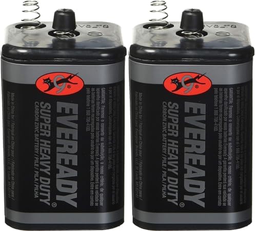 Eveready Super Heavy Duty 1209 6 Volt Spring Lantern Battery