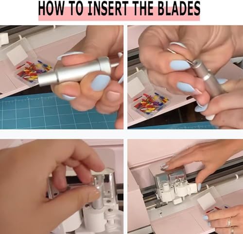 THANMAO 20 Pcs Replacement Blades Compatible with Explore Air 2/Air 3/Explore 4/Maker/Maker 3/Maker 4 Cutting Machines（5 Fine-Point Blades, 10 Standard Blades and 5 Deep Cutting Blades）
