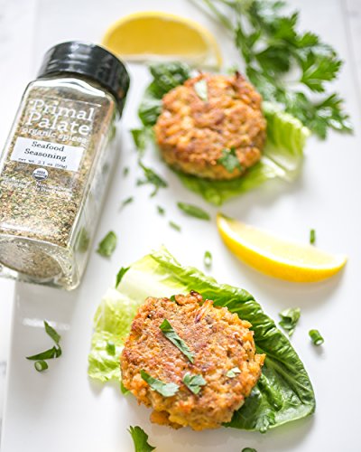 Primal Palate Organic Spices Seafood Seasoning, Certified Organic, 2.1 oz Bottle