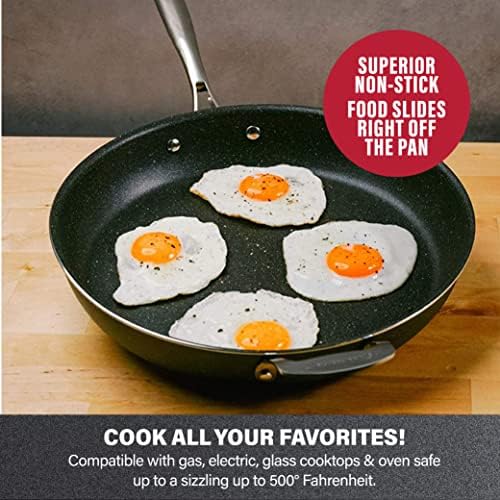Granitestone Coated Nonstick Frying Pan - 10 Inch Emerald, Skillets Cooking and Frying – PFOA Free