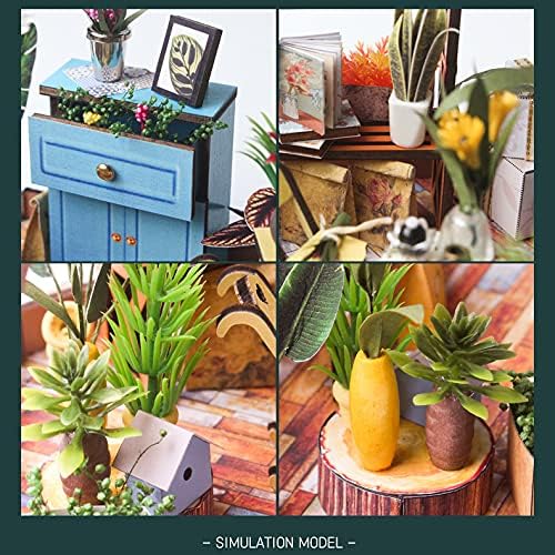 GuDoQi DIY Miniature Dollhouse Kit with Furniture, Tiny House kit 1:24 Scale, Need to Assemble Around 30 Hours