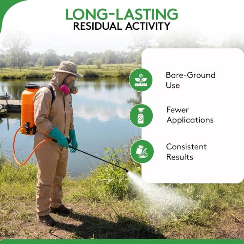 Alligare Imazapyr Herbicide 4 SL for Broad Spectrum Control of 185 Annual, Biennial, and Perennial Weeds & Brush - 2.5 Gallon Liquid Weed Killer, Ideal for Rangeland, Bare-Ground, and Site Preparation