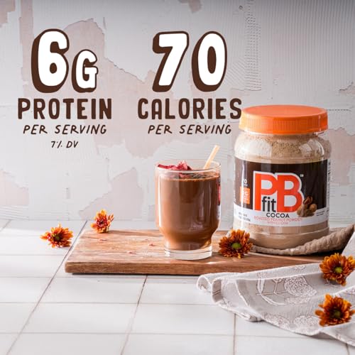 PBfit Cocoa Peanut Butter Powder 30 Oz, Peanut Spread with 6g Protein