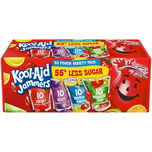 Kool-Aid Juice Drink, 40 ct Pack, Grape Flavored, 4 Boxes of 10 Pouches