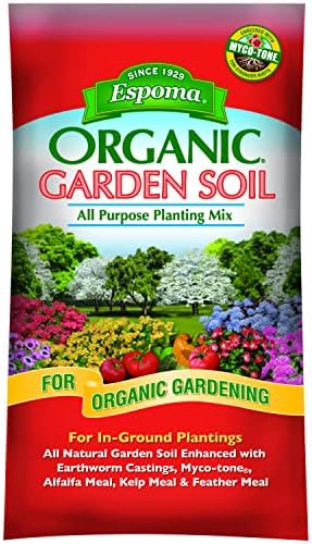 Espoma Organic All-Purpose Garden Soil Natural and Organic in Ground Planting Mix. Use when Planting & Transplanting. For Organic gardening. 1 Cubic