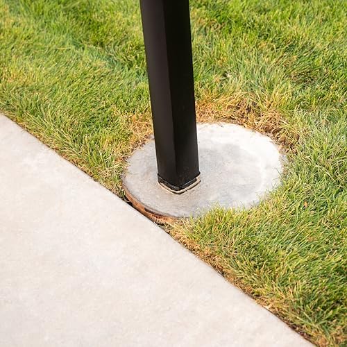 Lifetime 0040 In-Ground Black Steel Basketball Accessory for 4-inch Square Poles