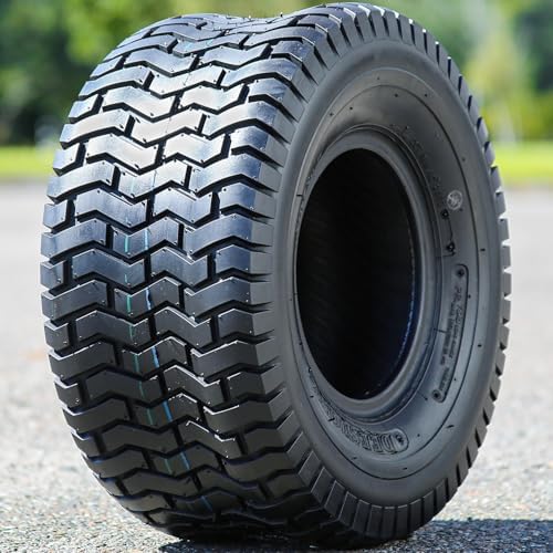 Deestone 1020355 D265 TURF Lawn & Garden Tire - 20X8.00-8 4-Ply | Lawn Mower & Garden Tractor All Season Traction 79A3 Rated 4 Ply Bias Construction