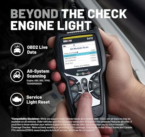 Innova 5410 All-System OBD2 Scanner Diagnostic Tool for Cars & Trucks – Automotive Scan Tools for Engine, ABS, SRS & Transmission