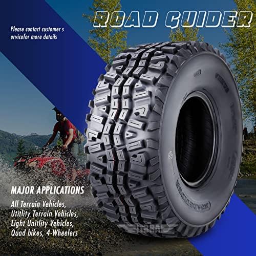 ROADGUIDER Full Set ATV Tires 24x9-10 & 24x11-10 for 2017 Kawasaki Mule SX