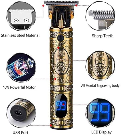 Suttik Hair Clippers for Men, Professional Hair & Beard Trimmer for Men, Mustache Trimmer T-Blade Hair Liner Edgers
