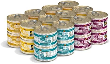 Weruva Cats in The Kitchen Goldie Lox an The 3 Fares Variety, 6oz, 24 Pack