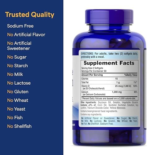 Puritan's Pride Premium Chelated Calcium Magnesium Zinc with Bone-Active™